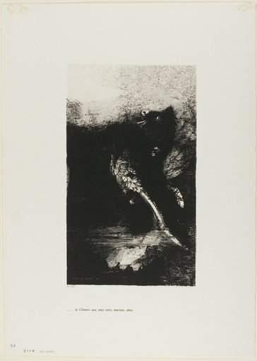 The Chimera with Green eyes Turns, Bays, plate 7 from The Temptation of Saint Anthony (1st series)