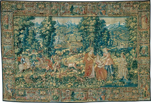 Diana and Her Nymphs with the Ox Hunt