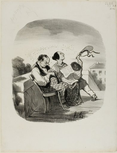 The Advantage of Sharing the Fresh Air on an Italian Terrace Together with a Great Number of Insects, plate 42 from Pastorales