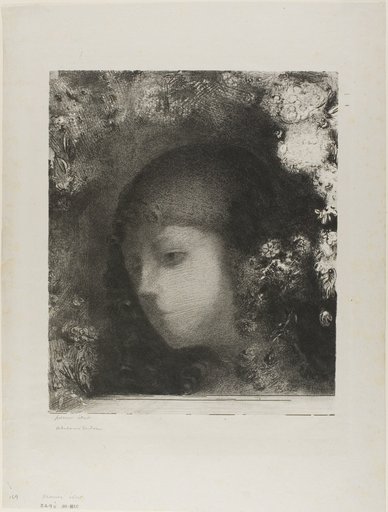Child's Head With Flowers