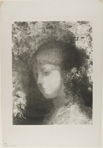 Child's Head With Flowers