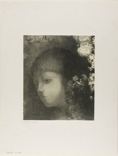 Child's Head With Flowers