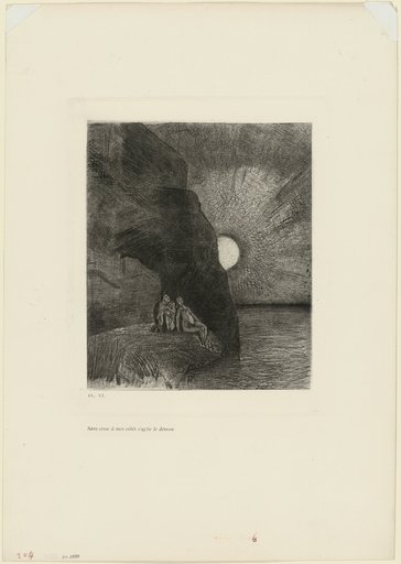 Ceaselessly by my side the demon stirs, plate 7 from Charles Baudelaire's Flowers of Evil