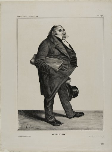 Mr. Barthe, plate 294 from Célébrités de la Caricature