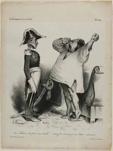 “- Sire! Lisbon has been captured. - aaaah!!... and I dreamt that I had fought courageously!,” plate 304