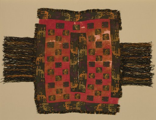 Poncho Displaying Contorted Figures