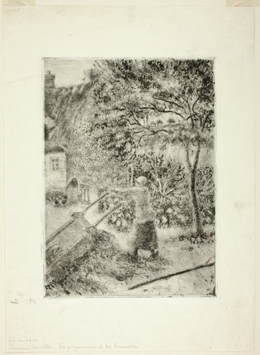 Woman Emptying a Wheelbarrow