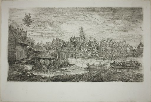 City with Stone Bridge
