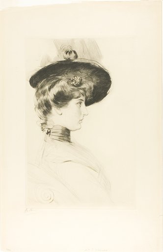 Portrait of a Woman Wearing a Hat (Madame Letellier)