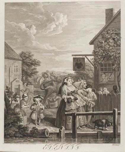 Evening, plate three from The Four Times of the Day