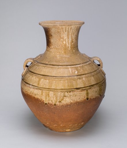 Globular Jar with Ring Handles