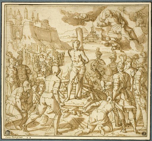 Study for Saint James Saving an Innocent from the Flames