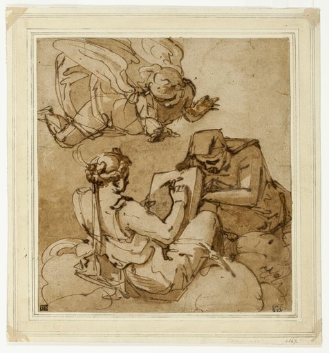 Allegorical Subject (Angel above Two Sibyls)