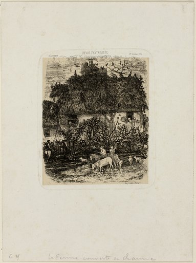 The Thatch-Roofed Farmhouse, from Revue Fantaisiste