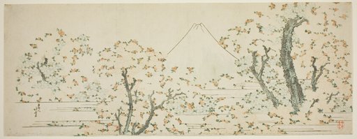 Mount Fuji with Cherry Trees in Bloom