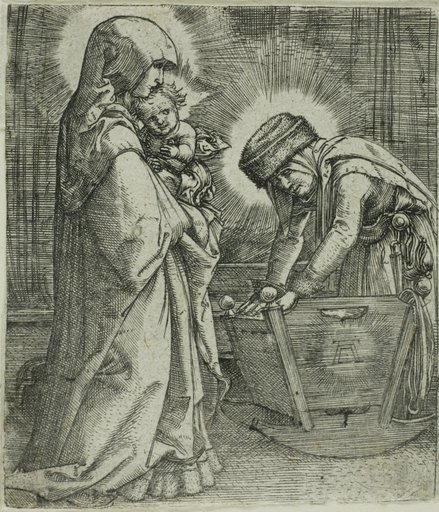 The Virgin and Child with Saint Anne at the Cradle