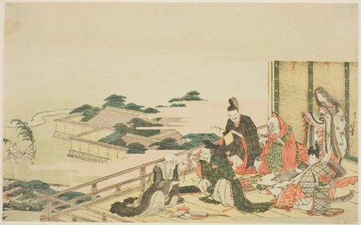 Six immortal poets preparing for the Tanabata festival