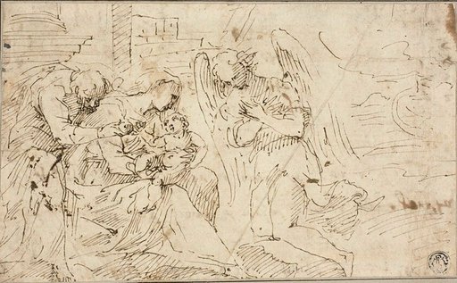 Holy Family with Angel