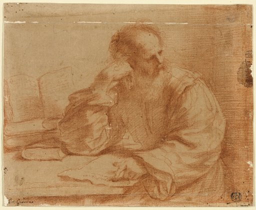 Bearded Man Seated at Table