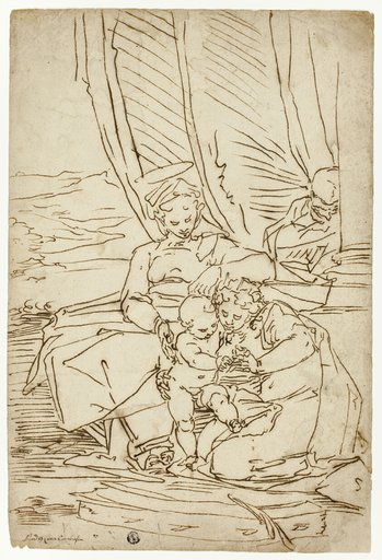 Holy Family with Saint Catherine