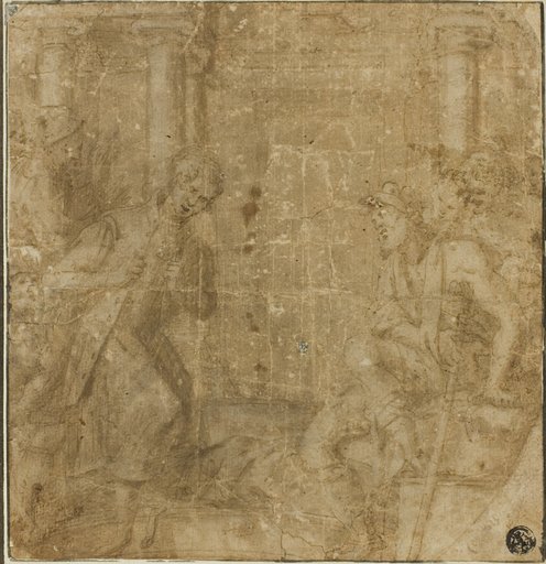 Study for Saint Francis of Assisi Giving His Cloak to an Impoverished Knight