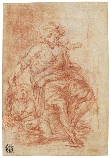 Seated Mother and Child