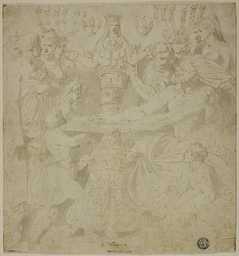 Oracle and Worshippers before the Statue of Artemis of Ephesus
