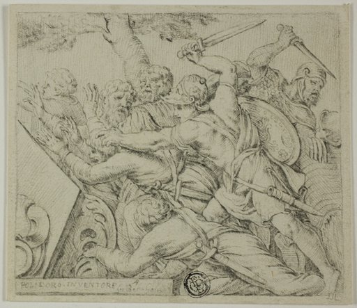Soldiers of Cyrus Tearing Apart the Army of Spargabise