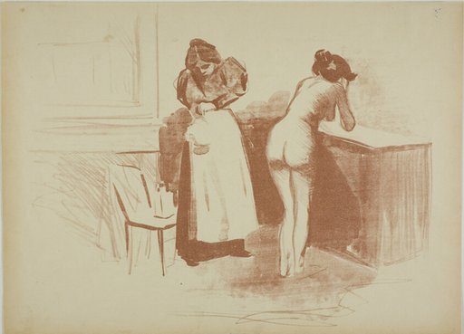 The Massage With Coarse Hair Glove, Wash and Line Plate