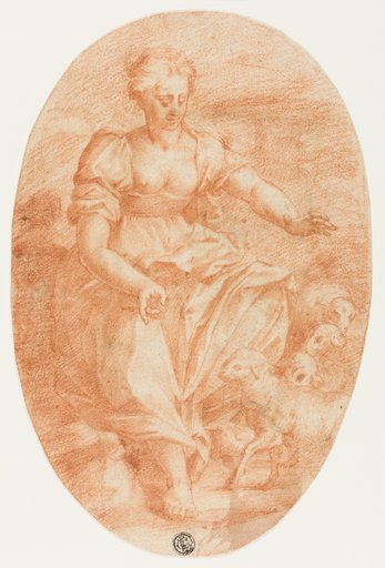 Allegorical Figure of Meekness or Saint Agnes