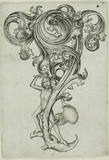 Thistle Ornament With Wild Man