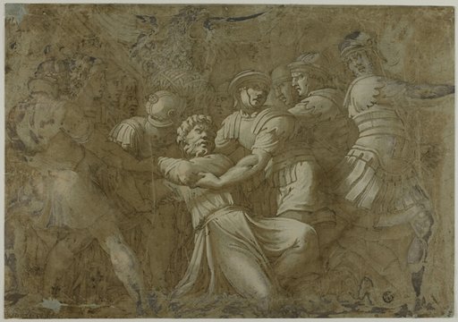 Roman Soldiers Arresting Saint Peter (?)