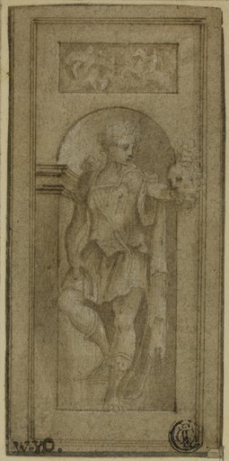 Niche Statue of David with the Head of Goliath