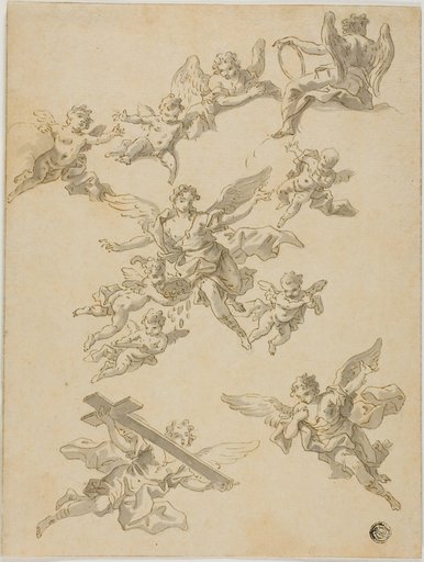 Sketches of Angels and Putti