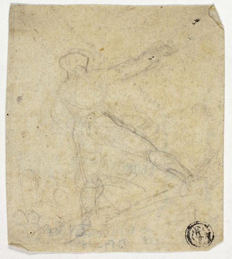 Figure Seen from the Back, with Outstretched Arm