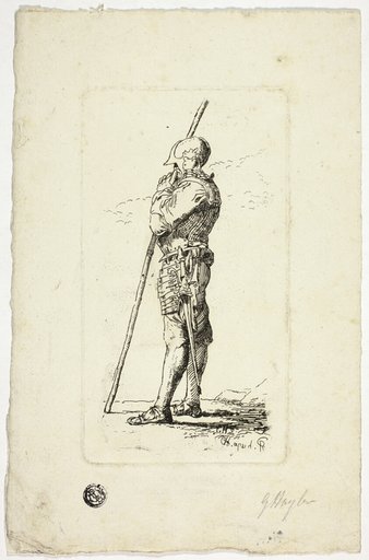 Man in Armor Holding Staff