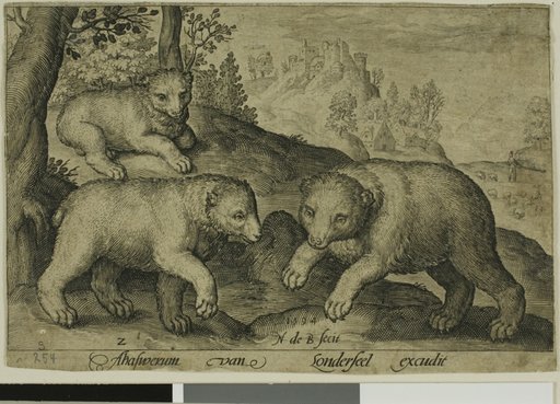 Three Bears, plate ten from Four-Legged Animals