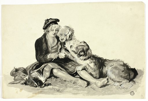 Highland Boy and Dogs