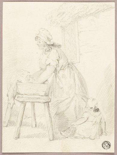 Woman Washing Clothes