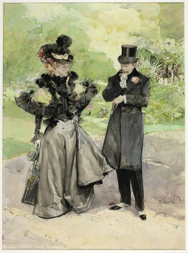 A Man and a Woman in a Park