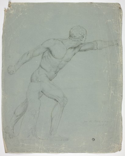 The Borghese Gladiator from the Statue in Rome
