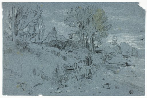 Bank of a River with Mill