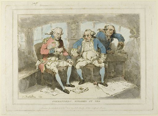 Commanders Engaged at Sea