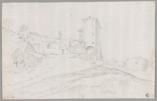 Buildings Amid Ruins in Roman Campagna