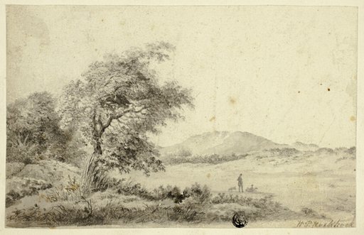 Landscape with Couple and Dog