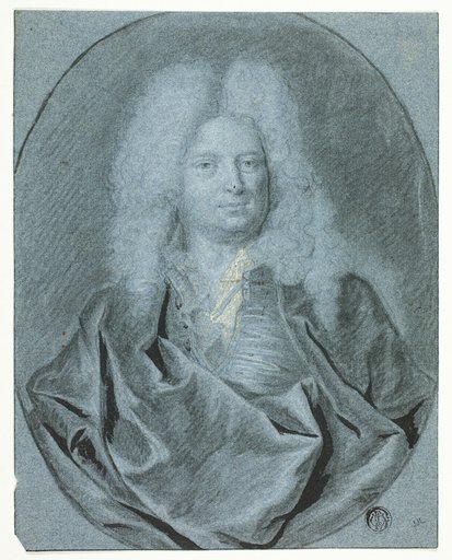 Portrait Bust of a Man in a White Wig