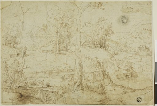 Landscape with Tree in Center