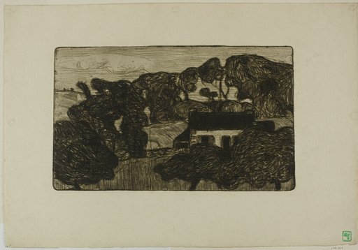 Farmhouse Surrounded by Trees