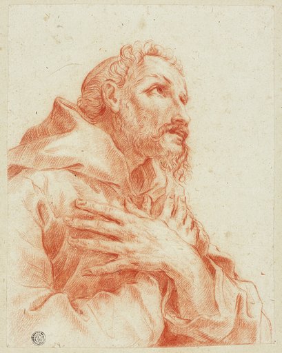 Bust of Male Saint Praying