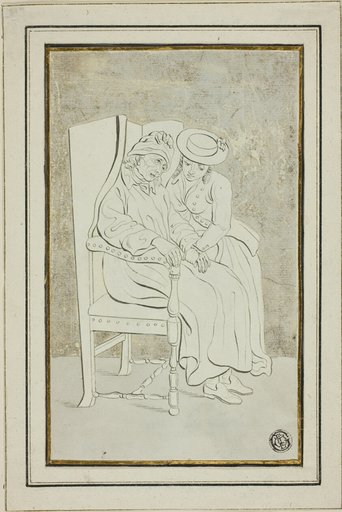 Old Man with Young Woman